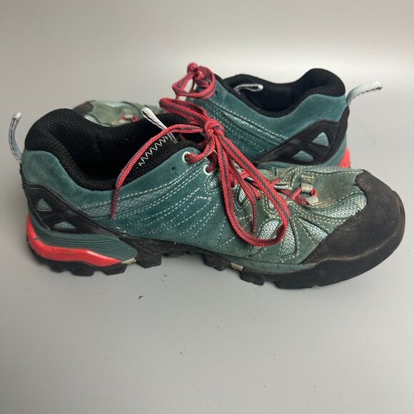 Merrell Capra womans size 10 Dragon fly/Teal Trail hiking/walking shoes J32456 - Picture 3 of 7